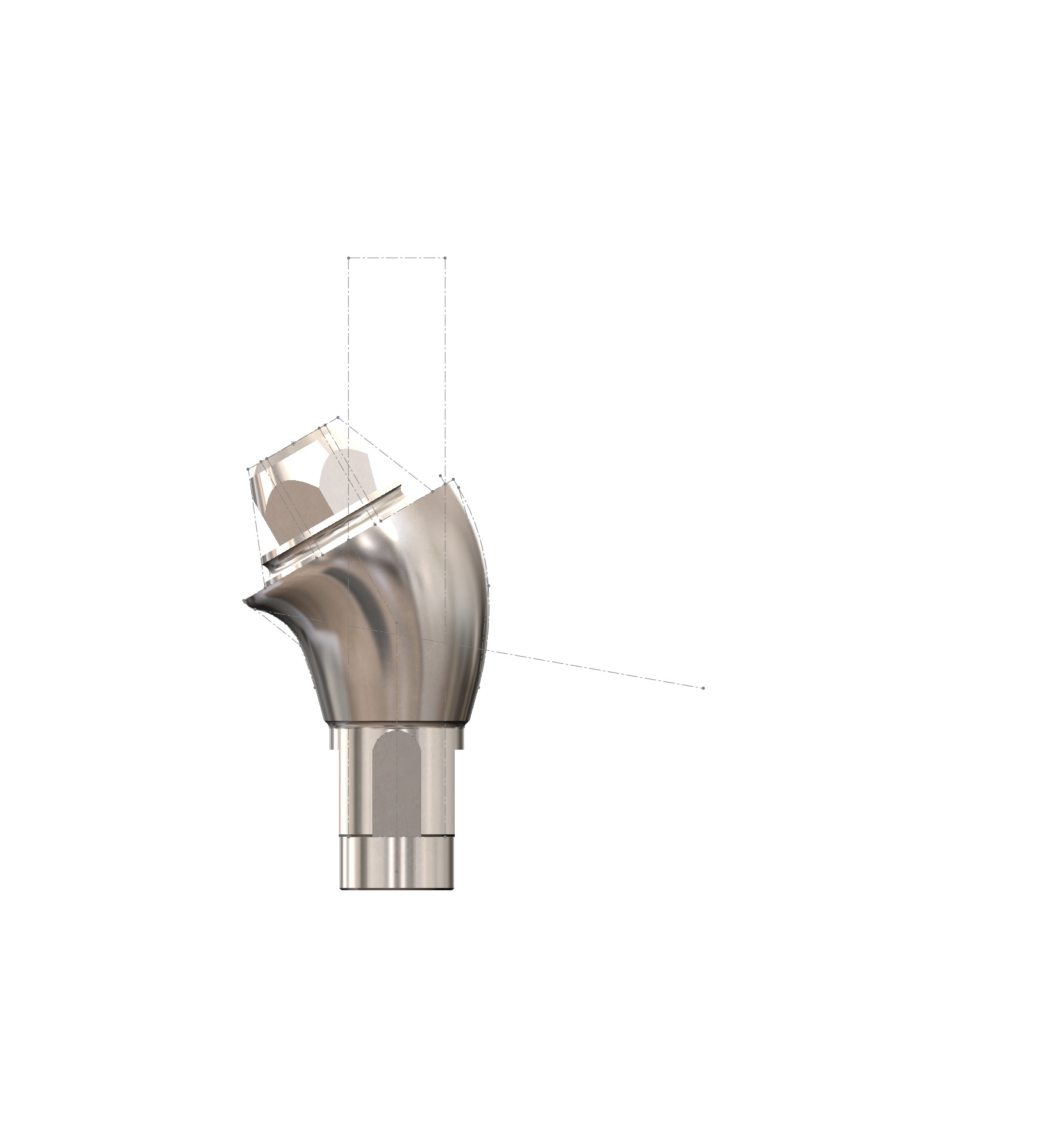 29.194-1-AMY-STB-4.1-GH4.5-30 Multi Unit Abutment - Angled - 30 Deg - Straumann® Ø4,1 - Görsel 1
